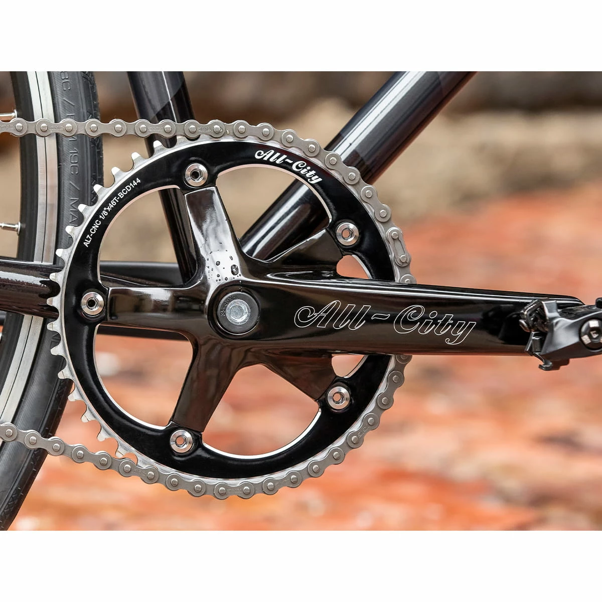 All-city Roue Complète Big Block - Noir/Gris 9 All-city Roue Complète Big Block - Noir/Gris – Image 7