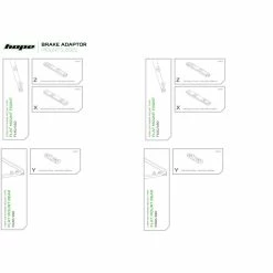 Fixation De Frein à Disque Hope (noire, Option2) -vélo Soldes HOPEBRAKEADAPTORMOUNT2