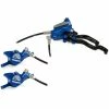 Frein à Disque Hope Tech 3 X2 DUO (sans Disque) -vélo Soldes Hope Tech 3 X2 DUO Disc Brake No Rotor Disc Brake Callipers Blue T3X2DBL