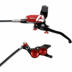 Hope Tech 4 E4 Brake - No Rotor -vélo Soldes Hope Tech 4 E4 Brake No Rotor Disc Brake Callipers Black Red T4E4RR