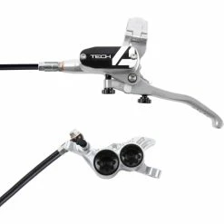 Frein Hope Tech 4 E4 (sans Disque) -vélo Soldes Hope Tech 4 V4 Brake No Rotor Disc Brake Callipers Silver Black T4V4ZSNL