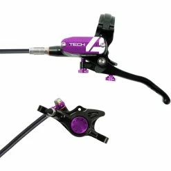 Frein Hope Tech 4 X2 (sans Disque) -vélo Soldes Hope Tech 4 X2 Brake No Rotor Disc Brake Callipers Black Purple T4X2PUL