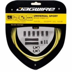 Kit De Câbles De Freins Jagwire Universal Sport -vélo Soldes Jagwire Universal Sport Brake Cable Kit Brake Cables Maize Gold NotSet JBC03MZ