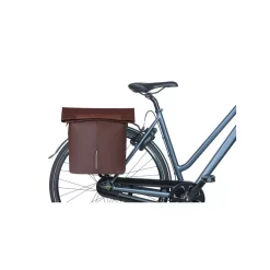 City Shopper En Cuir Végétal - Basil - Sacoche Vélo 14-16L -vélo Soldes city shopper en cuir vegetal basil sacoche velo 14 16l 3