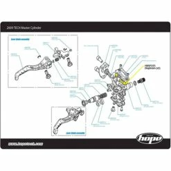 Diaphragme De Couvercle De Maître-cylindre Hope Tech -vélo Soldes prod41886 NC NE 02