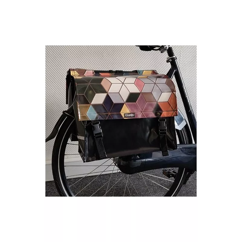 SACOCHE VÉLO DOUBLE CUBES CLARIJS 6 SACOCHE VÉLO DOUBLE CUBES CLARIJS – Image 4