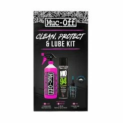 Muc-Off Kit De Lavage, De Protection Et De Lubrification (version Wet Lube) -vélo Soldes 850 bicycle clean protect and lube GREY 2021 1200x1200