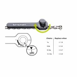 Birzman Jauge D'usure De Chaîne Avec Indicateur 02 - Noir -vélo Soldes drei