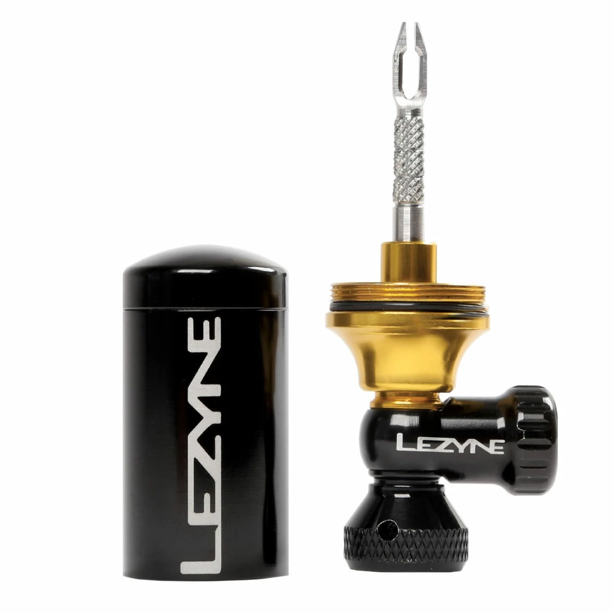 Lezyne Kit De Réparation Tubeless CO2 Blaster - Noir/Or 3 Lezyne Kit De Réparation Tubeless CO2 Blaster - Noir/Or